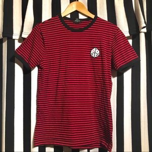 Red/Black Striped F21 T-Shirt